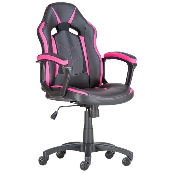 Igazi csajos pink fekete gamer szék