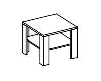 FD02_dohanyzoasztal 60 x 60 x 56 cmes dohányzóasztal