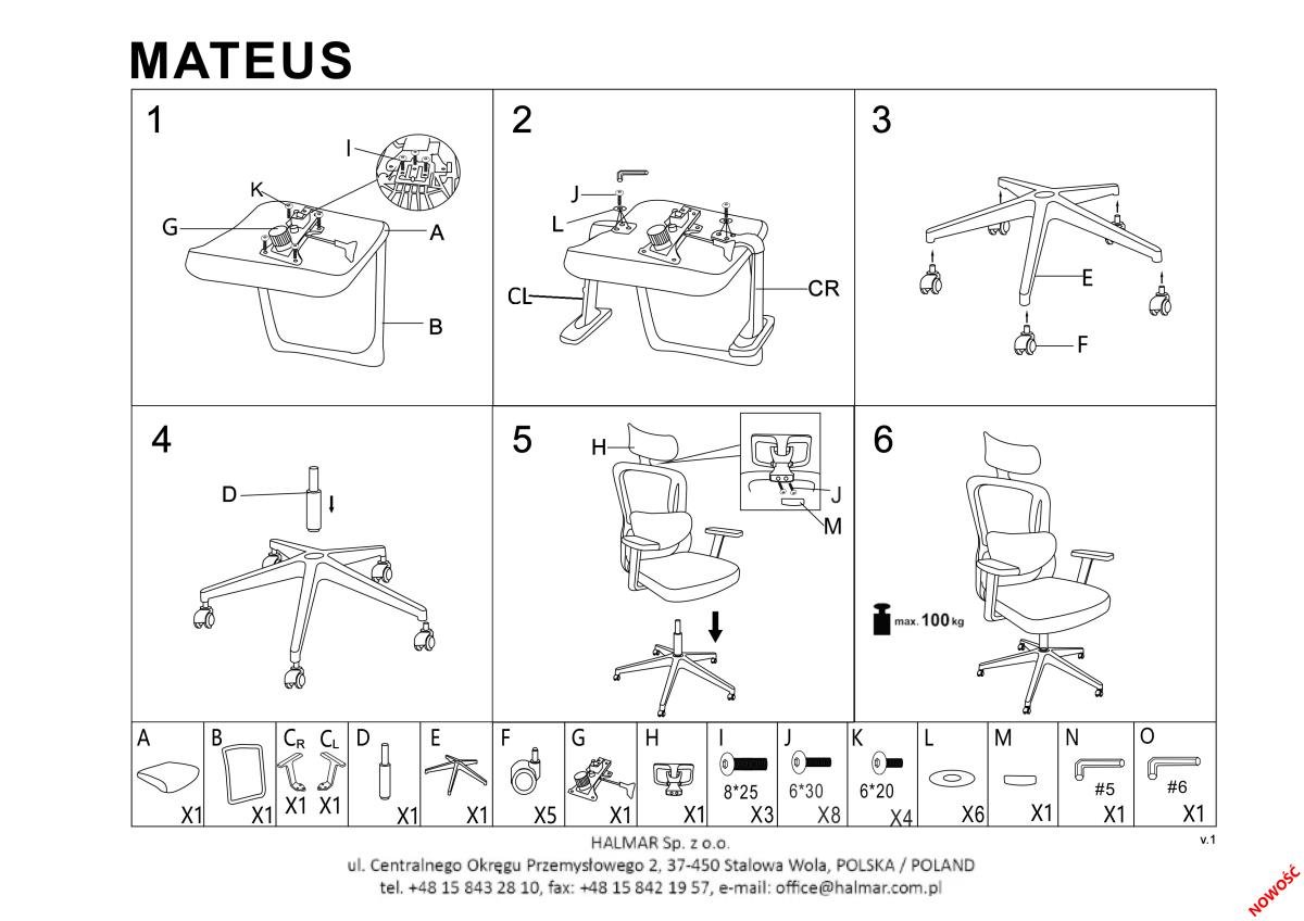 MATEUS szerelési útmutató
